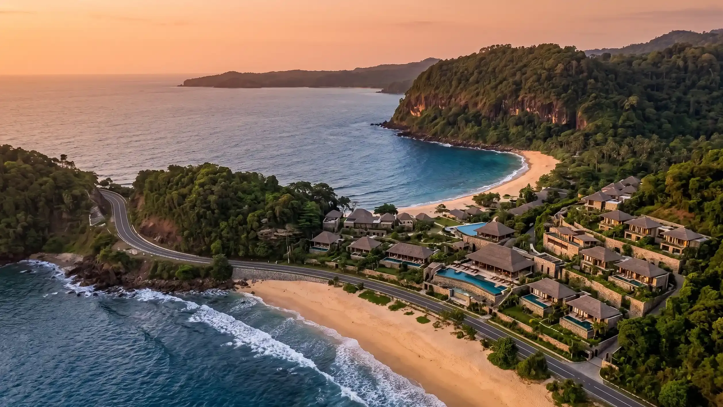 Pemandangan Udara Krueng Sabee